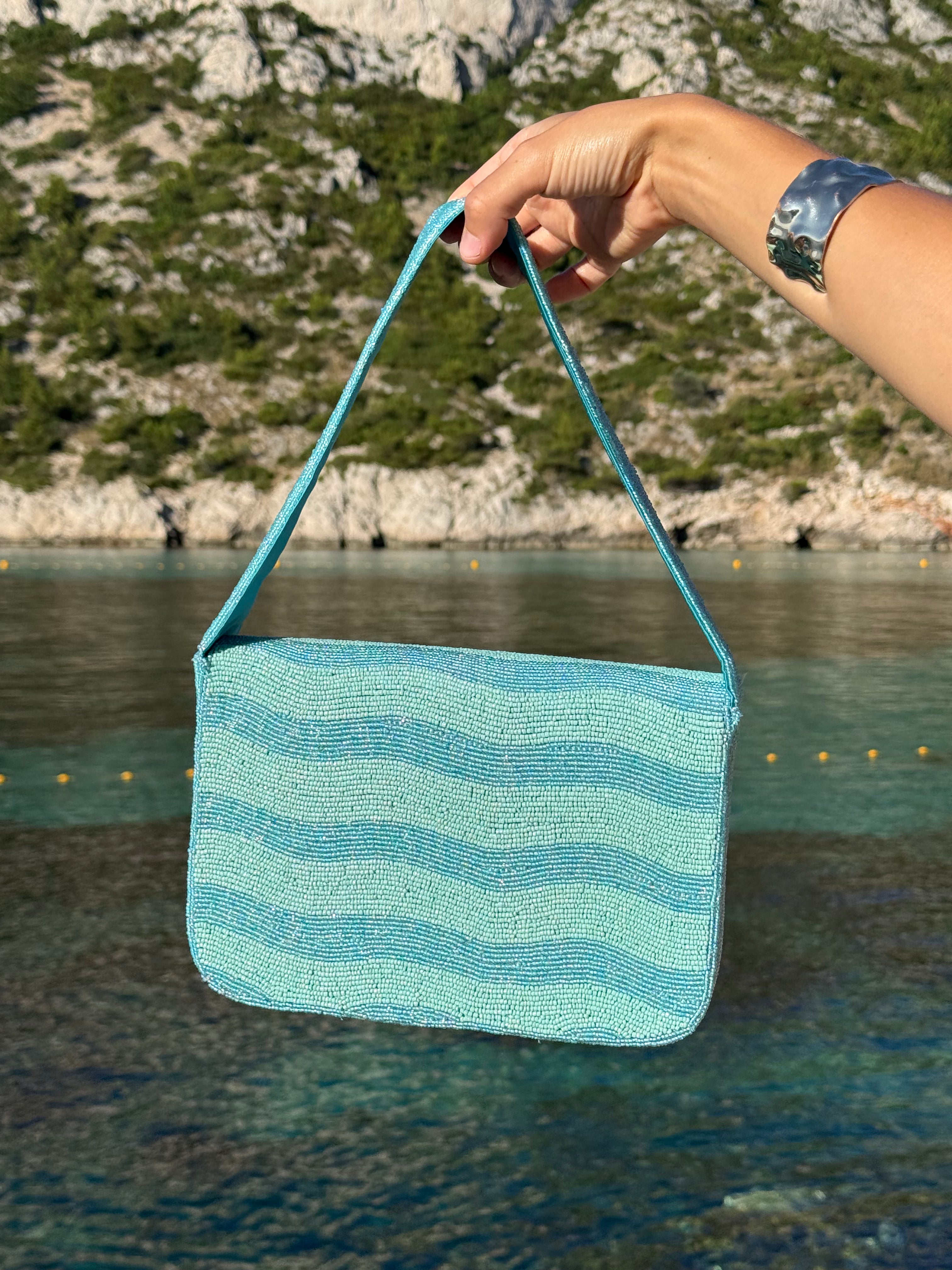 Sac à main perlé Calanque